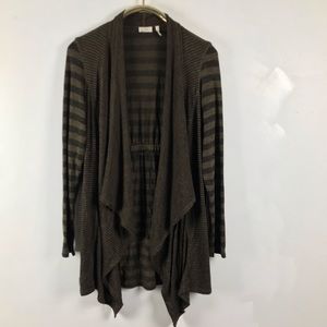 LOGO by Lori Goldstein Size S Open Front Cardigan